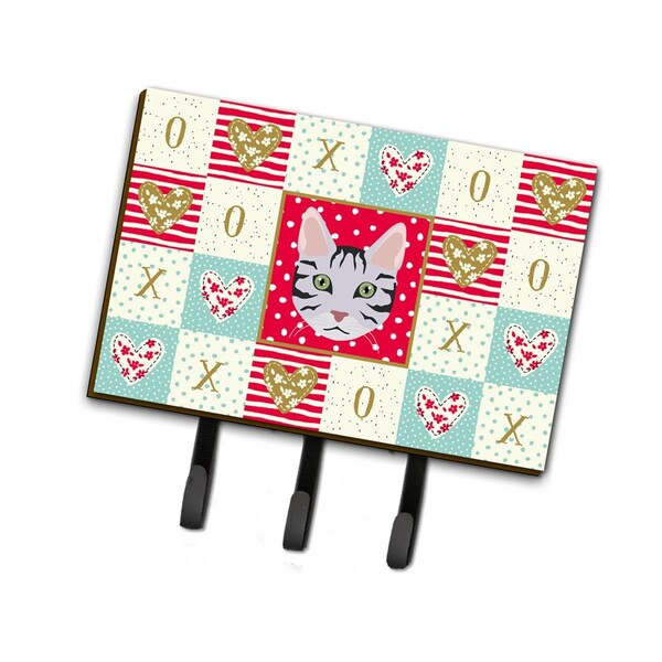 Carolines Treasures 6 x 2 x 9 in. Serengeti Cat Love Leash or Key Holder - CK5161TH68