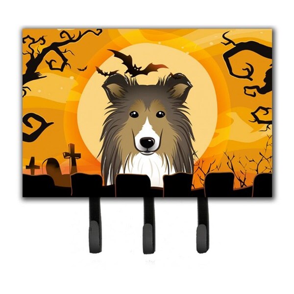 Jensendistributionservices Halloween Sheltie Leash & Key Holder - MI2088684