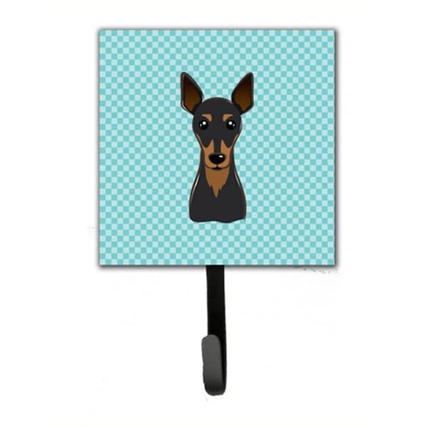 Jensendistributionservices Checkerboard Blue Min Pin Leash & Key Holder - MI1718230