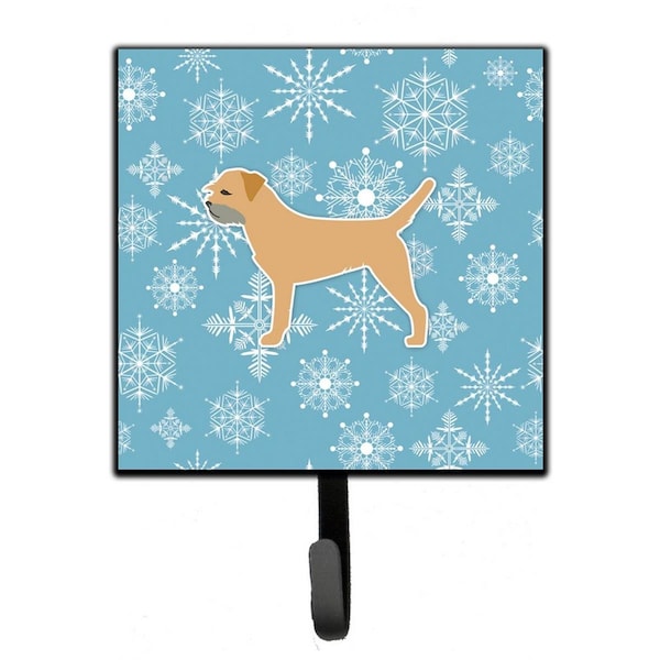 Carolines Treasures Winter Snowflake Border Terrier Leash or Key Holder - BB3489SH4