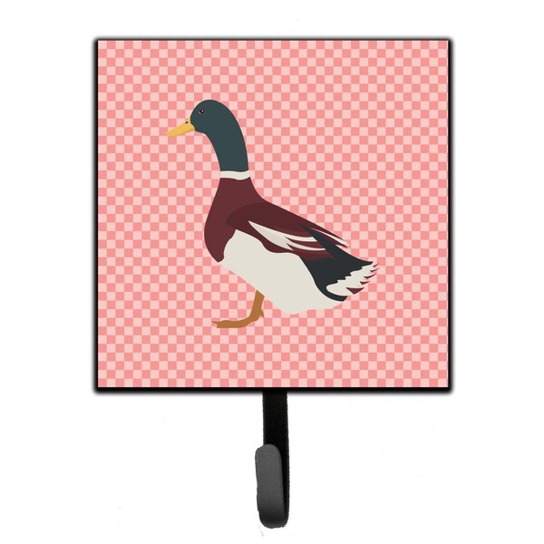 Carolines Treasures Rouen Duck Pink Check Leash or Key Holder - BB7856SH4