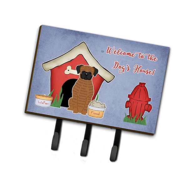 Carolines Treasures Dog House Collection Brindle Boxer Leash or Key Holder - BB2871TH68