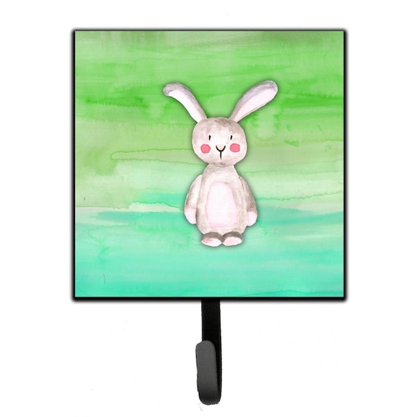 Jensendistributionservices Bunny Rabbit Watercolor Leash or Key Holder - MI1657293