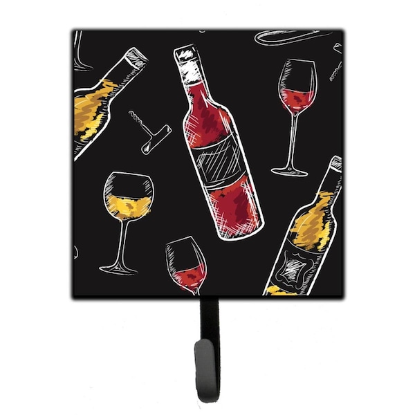 Jensendistributionservices Red & White Wine on Black Leash or Key Holder - MI1709952