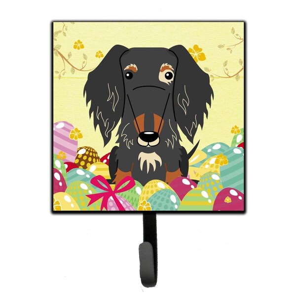 Jensendistributionservices Easter Eggs Wire Haired Dachshund Dapple Leash or Key Holder - MI2102531