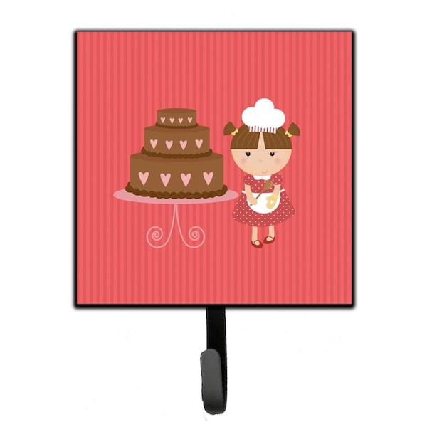 Carolines Treasures Valentines Cake Baker Brunette Leash or Key Holder - BB7263SH4