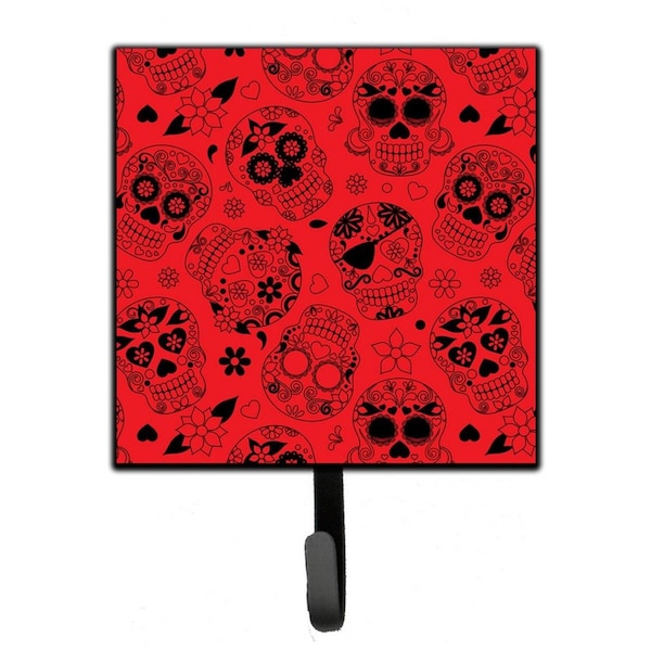 Jensendistributionservices Day of the Dead Orange Leash or Key Holder - MI1717039