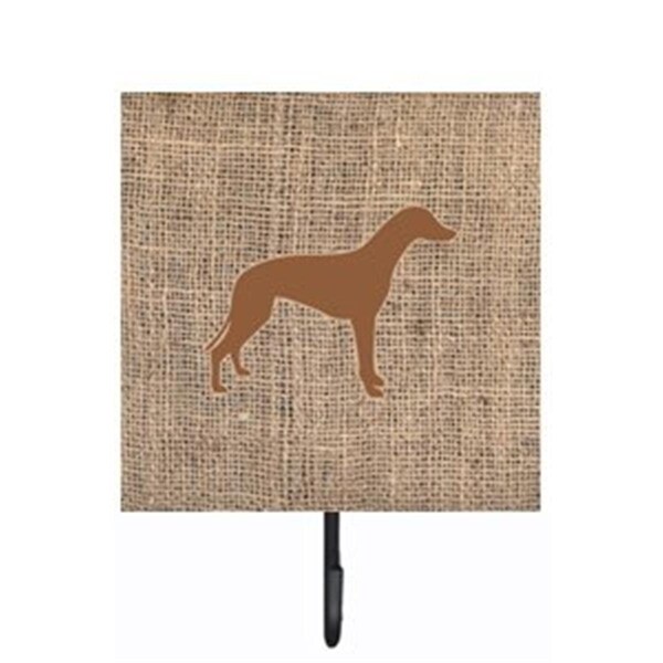 Carolines Treasures Greyhound Burlap and Brown Leash Or Key Holder - BB1086-BL-BN-SH4