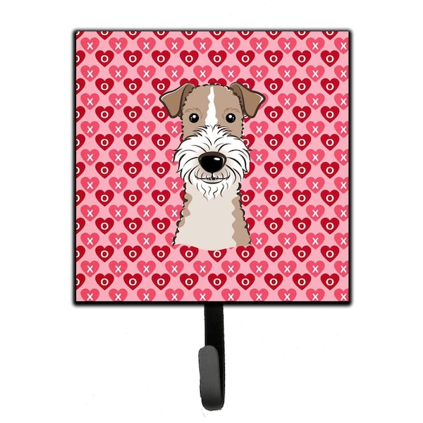 Carolines Treasures Wire Haired Fox Terrier Hearts Leash or Key Holder - BB5317SH4