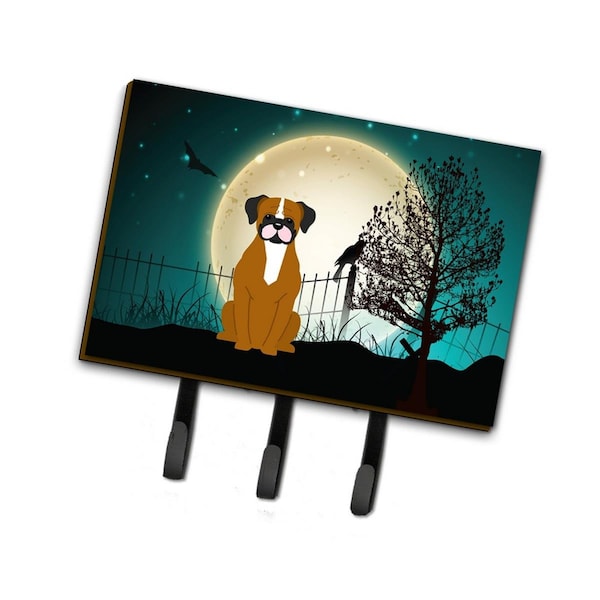 Carolines Treasures Halloween Scary Flashy Fawn Boxer Leash or Key Holder - BB2306TH68