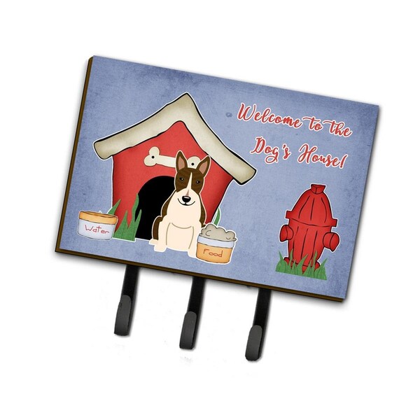 Carolines Treasures Dog House Collection Bull Terrier Dark Brindle Leash or Key Holder - BB2890TH68