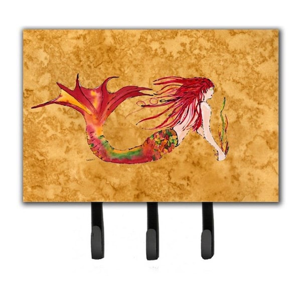 Jensendistributionservices Ginger Red Headed Mermaid On Gold Leash & Key Holder - MI1718280