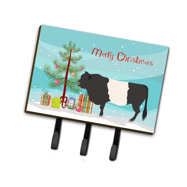 Jensendistributionservices Belted Galloway Cow Christmas Leash or Key Holder - MI1717258