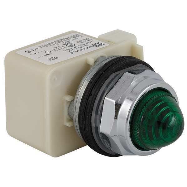 Indicador luminoso piloto Schneider Electric, LED, 24V, 30mm, Cromo, GR - 9001KP35LGG9