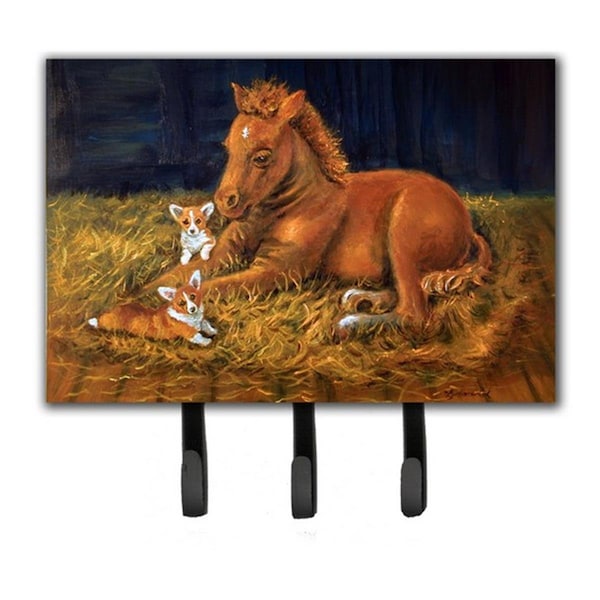 Jensendistributionservices Corgi Sunrise With Colt Leash & Key Holder - MI1718539