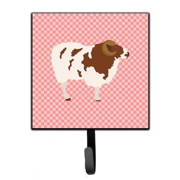 Carolines Treasures Jacob Sheep Pink Check Leash or Key Holder - BB7975SH4