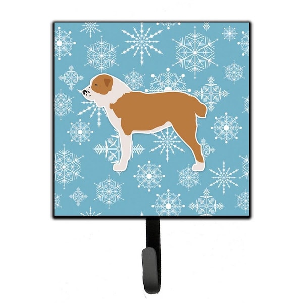 Carolines Treasures Winter Snowflake Central Asian Shepherd Dog Leash or Key Holder - BB3528SH4