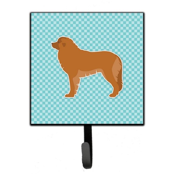 Micasa Leonberger Checkerboard Blue Leash or Key Holder - MI626932