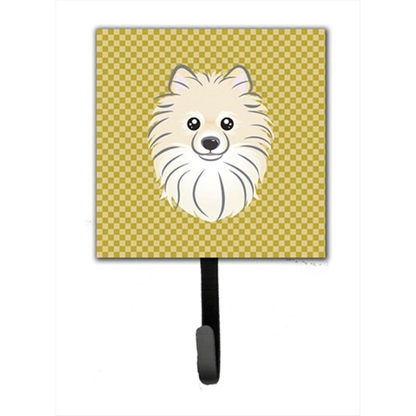 Jensendistributionservices Tan Checkered Pomeranian Leash or Key Holder - MI1715729