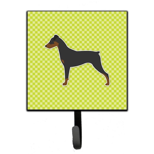 Micasa German Pinscher Checkerboard Green Leash or Key Holder - MI224201