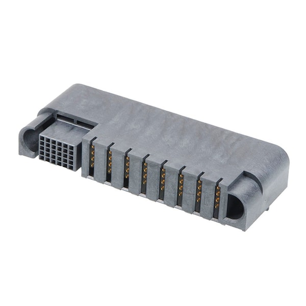 Ensamble de receptáculo en ángulo recto Extreme Guardian de Molex con receptores guía, 8 circuitos de energía, 30 señales - 2141150010.