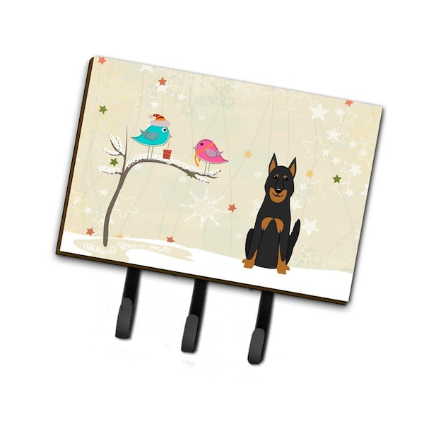 Jensendistributionservices Christmas Presents Between Friends Beauce Shepherd Dog Leash or Key Holder - MI1708386
