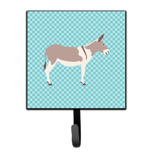 Jensendistributionservices Australian Teamster Donkey Blue Check Leash or Key Holder - MI1706701