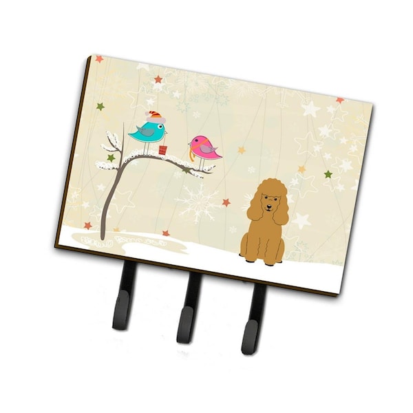 Jensendistributionservices Christmas Presents Between Friends Poodle Tan Leash or Key Holder - MI1705017
