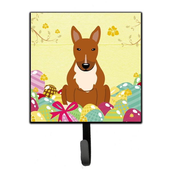 Jensendistributionservices Easter Eggs Bull Terrier Red Leash or Key Holder - MI1711919
