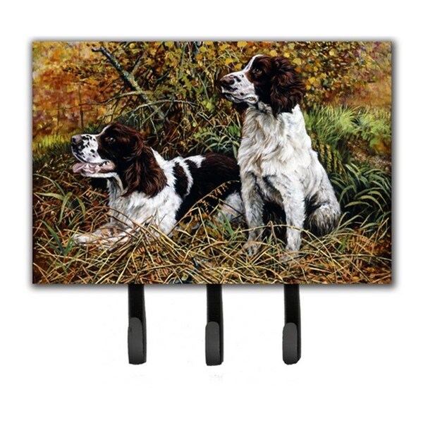 Jensendistributionservices Two Springer Spaniels in the Grasses Leash or Key Holder - MI1715840