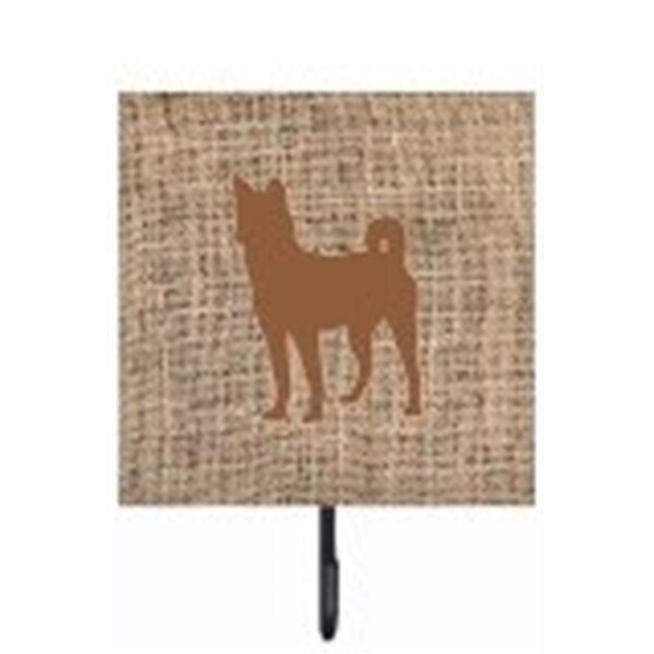 Micasa Basenji Burlap And Brown Leash Or Key Holder - MI235235