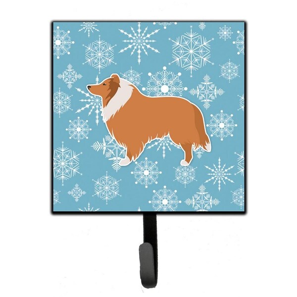 Jensendistributionservices Winter Snowflake Collie Leash or Key Holder - MI1657140
