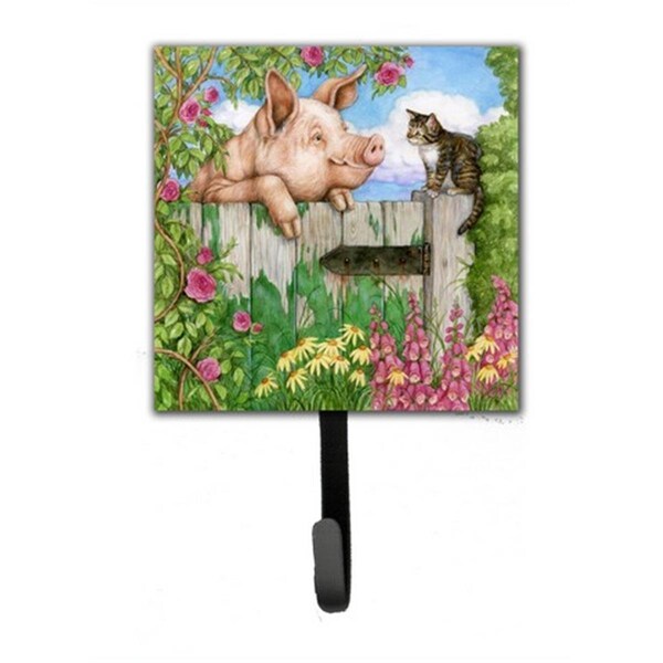 Jensendistributionservices Pig at the Gate with the Cat Leash or Key Holder - MI1656828