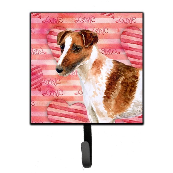 Carolines Treasures Smooth Fox Terrier Love Leash or Key Holder - BB9734SH4