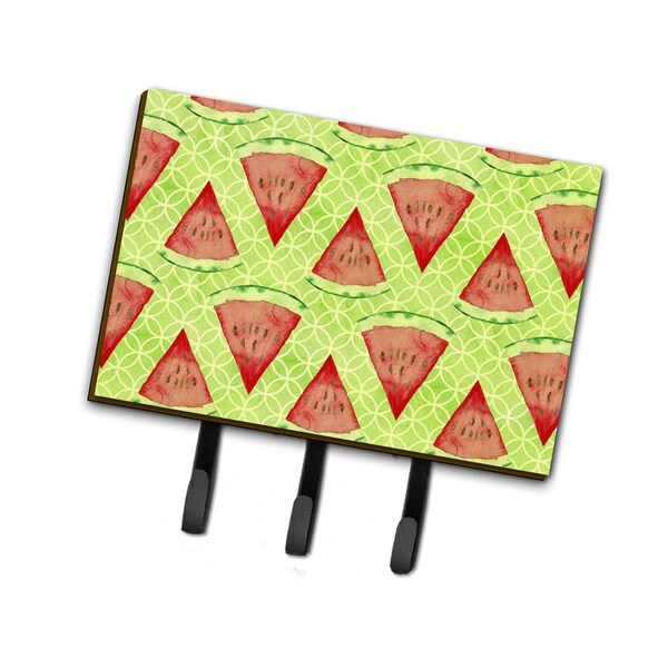 Carolines Treasures Watercolor Watermelon Leash or Key Holder, 6 x 2 x 9 in. - BB7518TH68