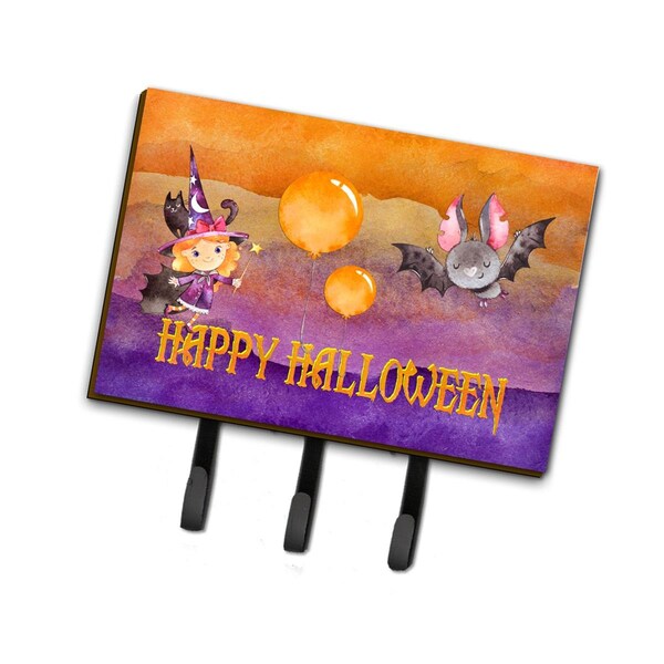 Carolines Treasures Halloween Little Witch & Bat Leash or Key Holder - BB7458TH68