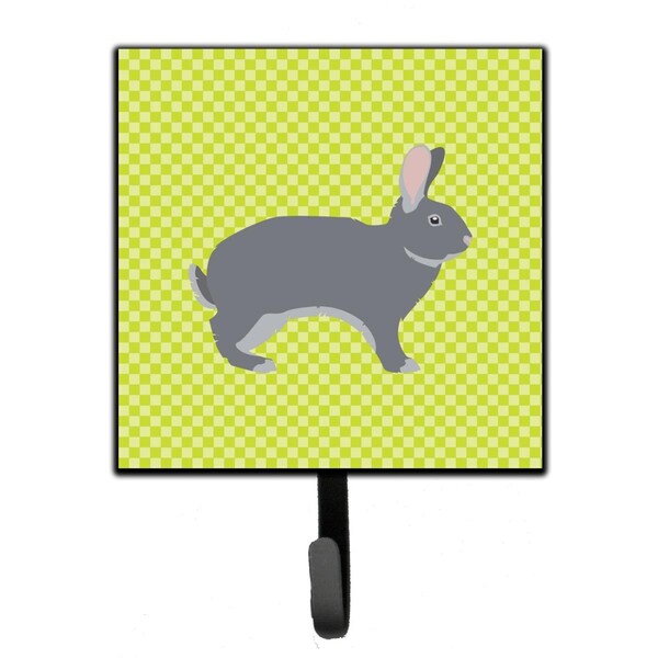 Carolines Treasures Giant Chinchilla Rabbit Green Leash or Key Holder - BB7792SH4