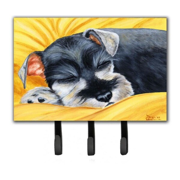 Jensendistributionservices Snoozing Schnauzer Leash or Key Holder - MI2103692