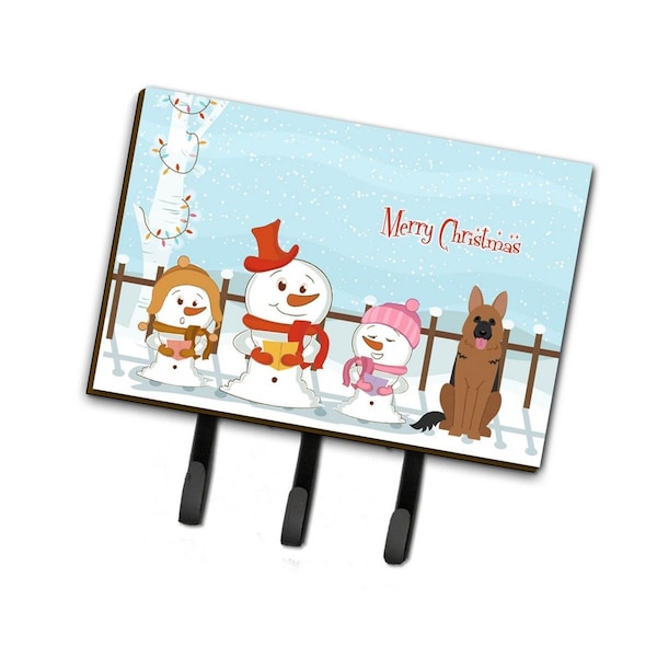 Carolines Treasures Merry Christmas Carolers German Shepherd Leash or Key Holder - BB2398TH68