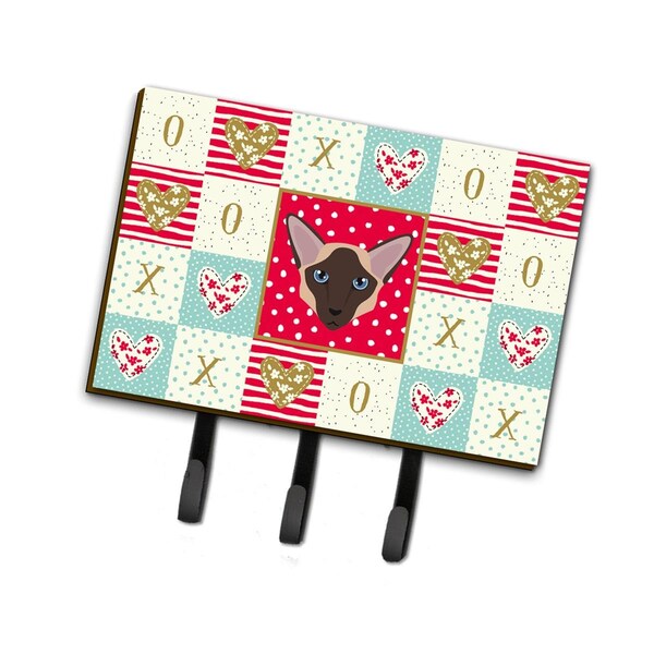 Carolines Treasures 6 x 2 x 9 in. Colorpoint Longhair Cat Love Leash or Key Holder - CK5104TH68