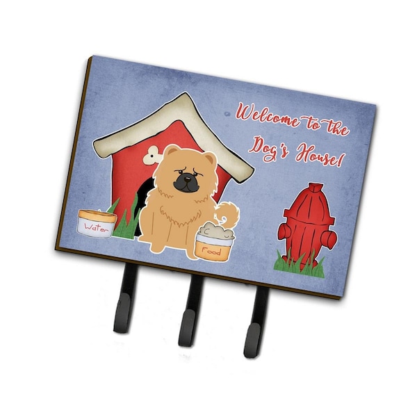 Carolines Treasures Dog House Collection Chow Chow Cream Leash or Key Holder - BB2898TH68