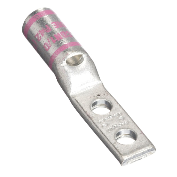 Terminal de compresión de cobre Panduit, de 2 huecos, calibre 1/0 AWG - LCDN1/0-14A-X