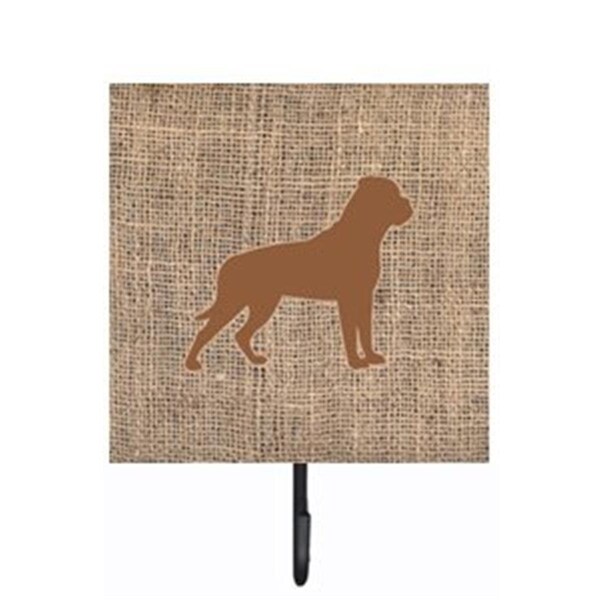 Carolines Treasures Rottweiler Burlap and Brown Leash Or Key Holder - BB1083-BL-BN-SH4