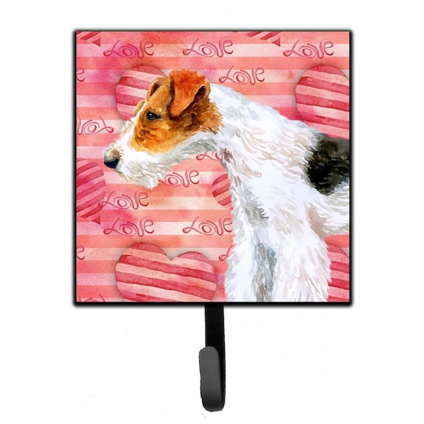 Carolines Treasures Fox Terrier Love Leash or Key Holder - BB9737SH4