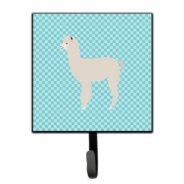 Carolines Treasures Alpaca Blue Check Leash or Key Holder - BB8093SH4
