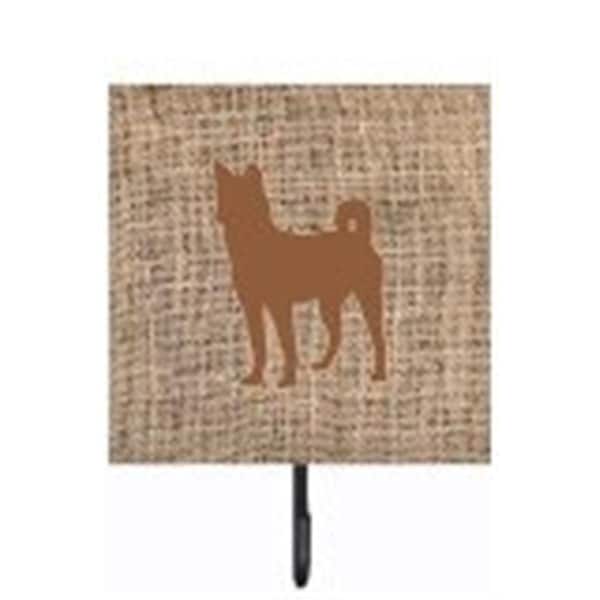 Carolines Treasures Basenji Burlap And Brown Leash Or Key Holder - BB1110-BL-BN-SH4