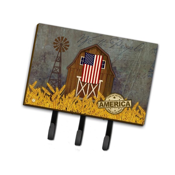 Carolines Treasures Patriotic Barn Land of America Leash or Key Holder - VHA3036TH68