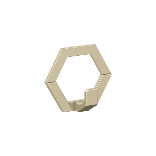Amerock Prismo Contemporary Single Prong Golden Champagne Wall Hook - HBX37015BBZ