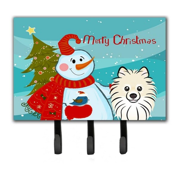 Jensendistributionservices Snowman With Pomeranian Leash & Key Holder - MI1718563