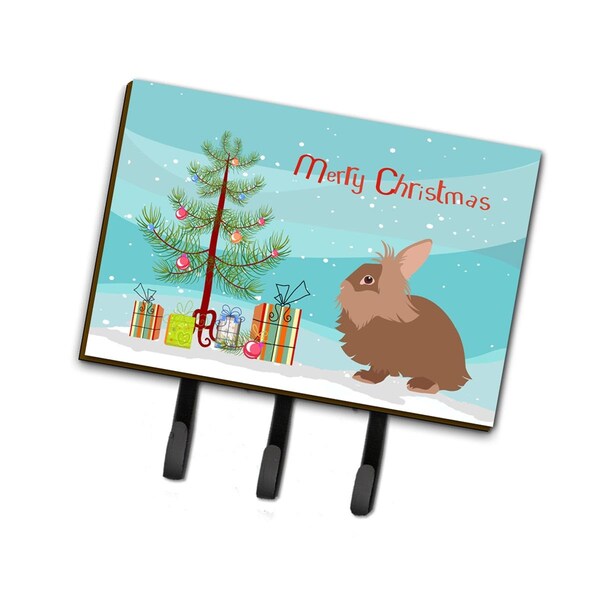 Carolines Treasures Lionhead Rabbit Christmas Leash or Key Holder - BB9327TH68